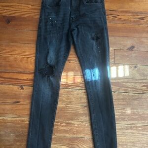 Black Purple Brand Jeans